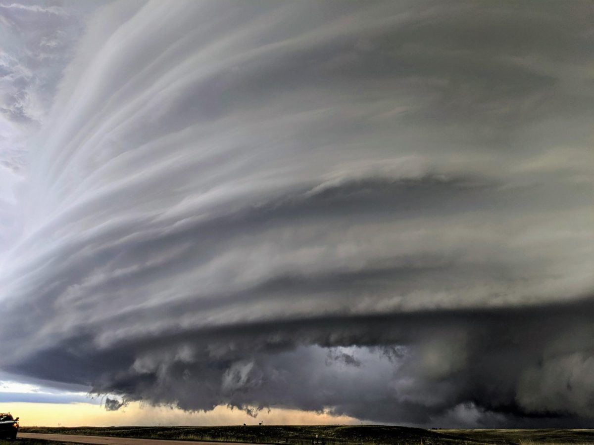 A supercell thunderstorm in Nebraska. 